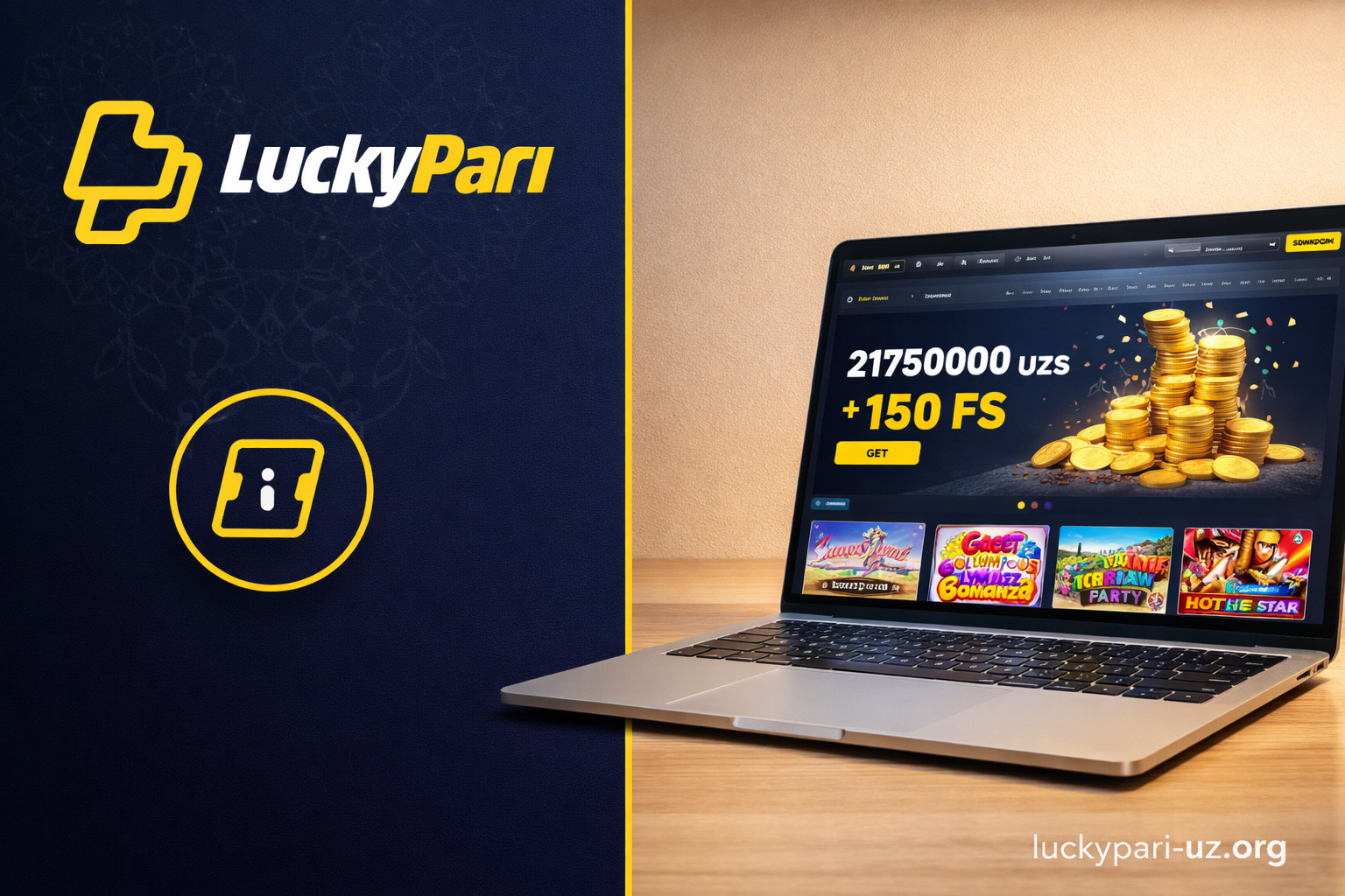 LuckyPari — главная страница казино